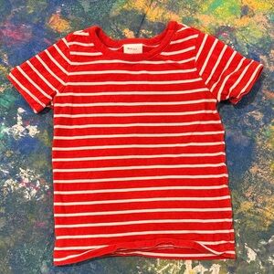 Hanna Andersson Red and White Striped Tee
